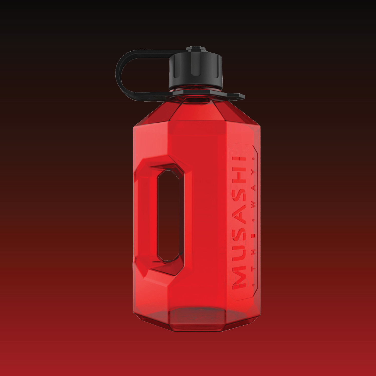 Musashi Red Water Jug Bottle 2.4L