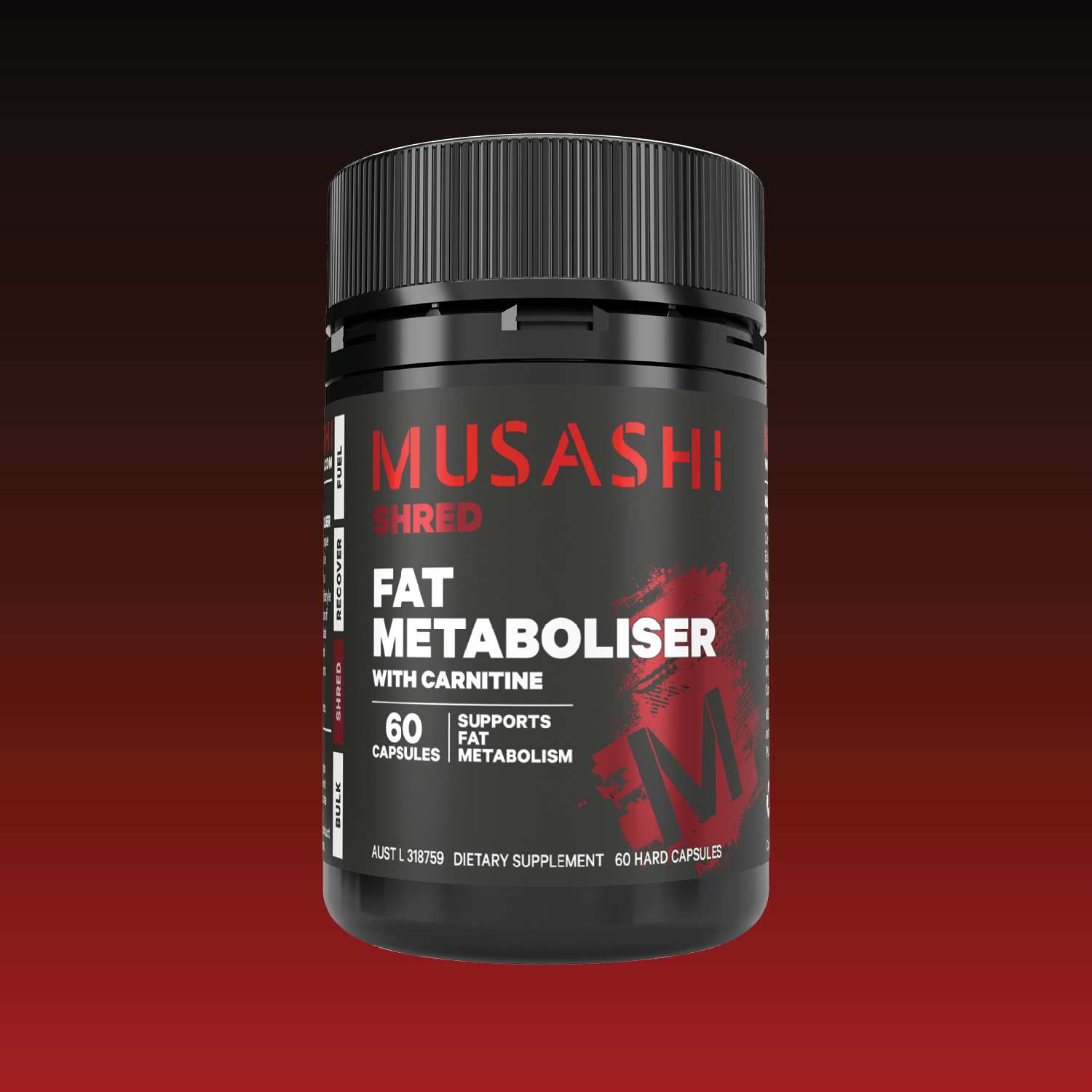 Musashi Fat Metaboliser with Carnitine 60 Capsules