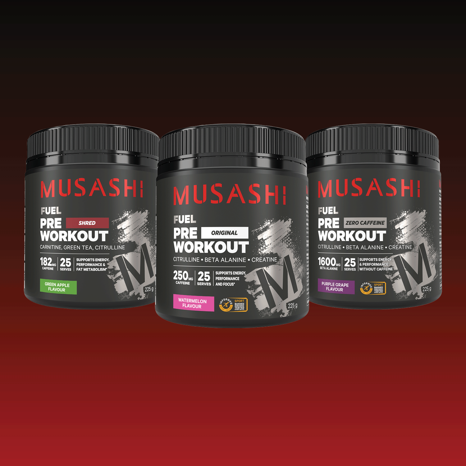 Musashi Pre Workout Value Bundle Pack