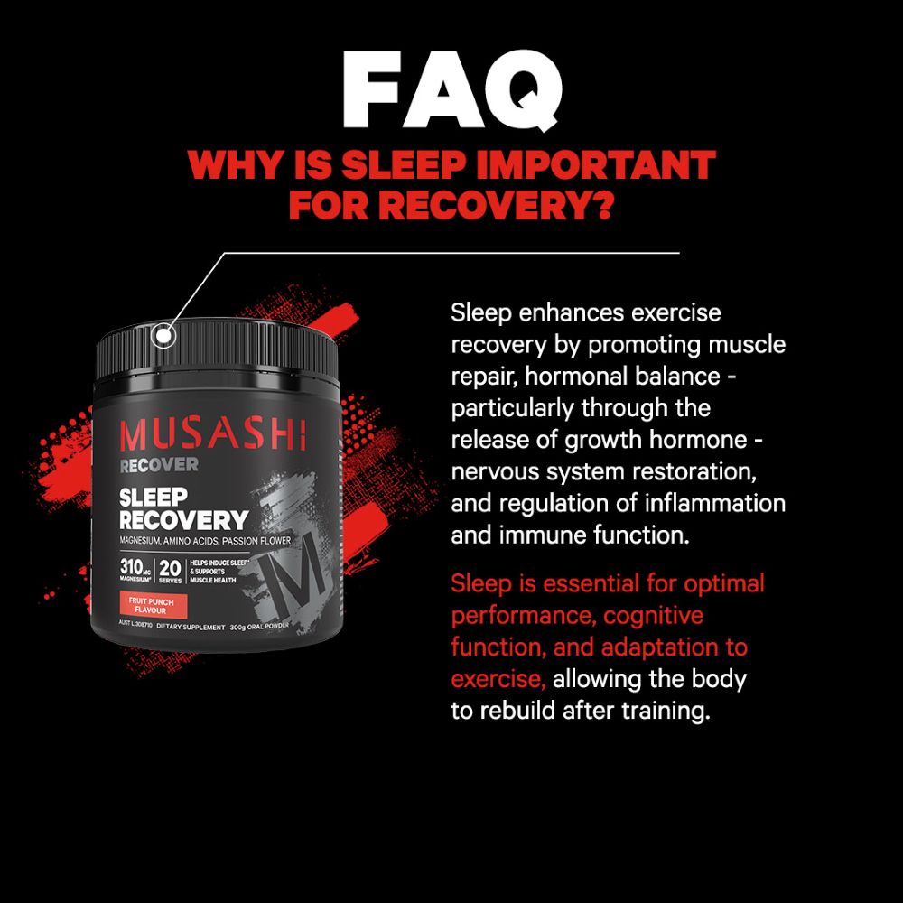 Musashi Sleep Recovery FAQ