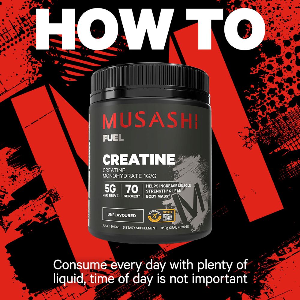 Musashi Supplements Creatine Monohydrate Powder 350g