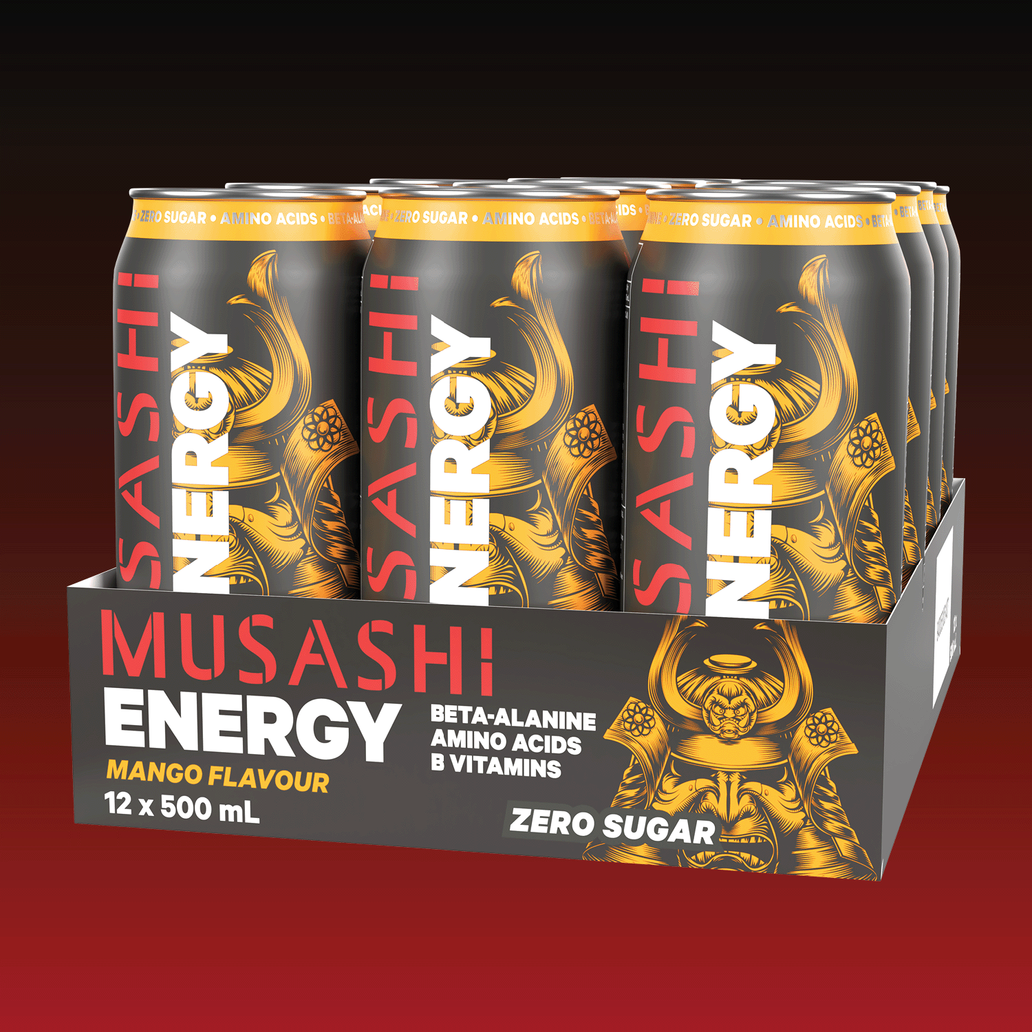 Musashi Energy Drink MANGO Energy Drink 500ml 12pack