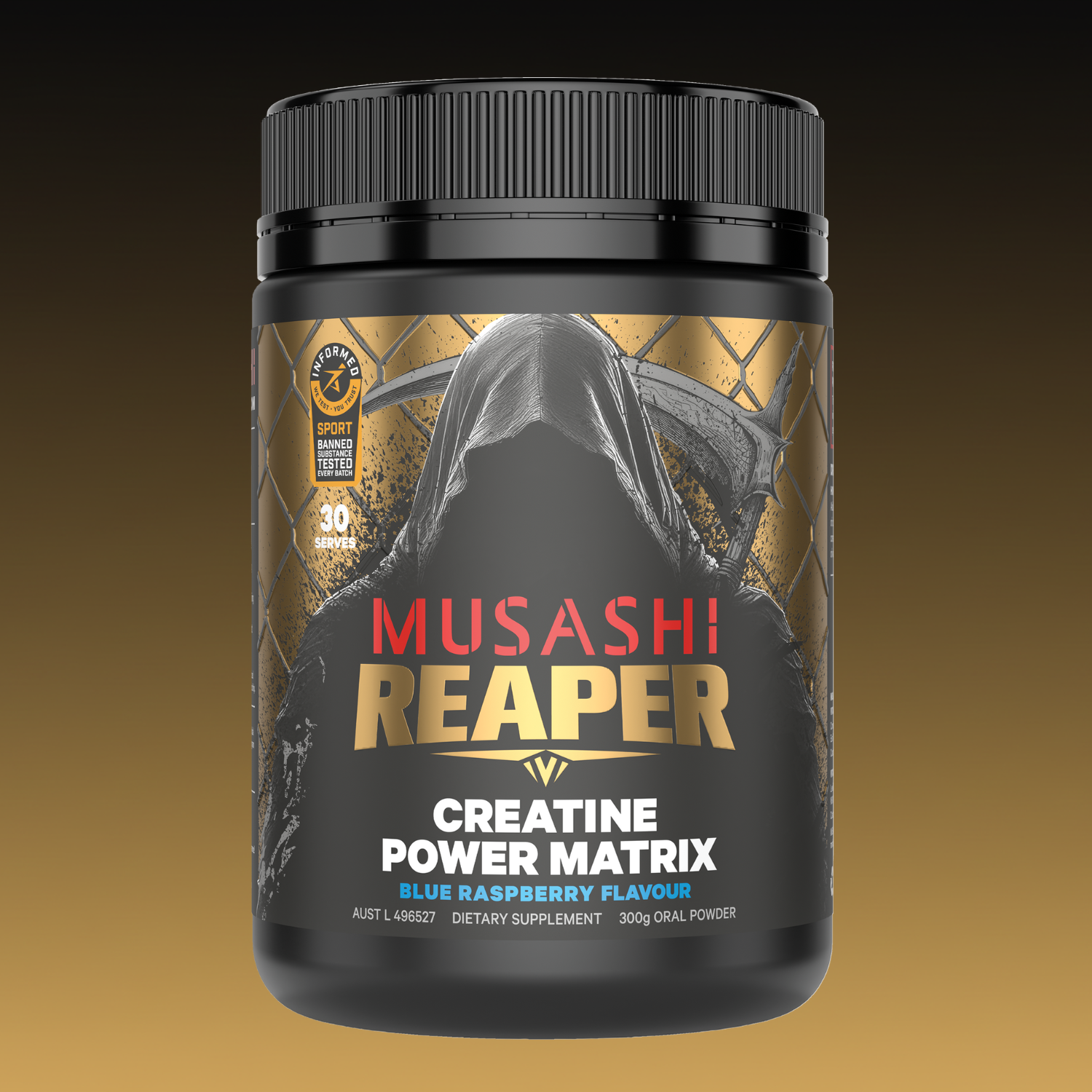 Musashi Supplements Blue Raspberry REAPER CREATINE POWER MATRIX 300g