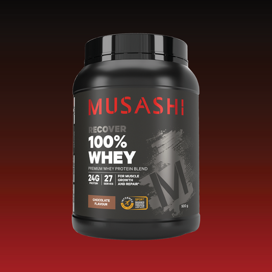 Musashi 100% Whey Protein Powder - Chocolate 900g