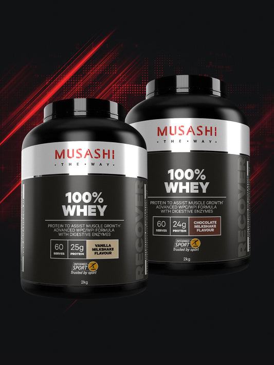  MUSASHI-4kg-Value-Bundle-100-Whey-Protein-Powder