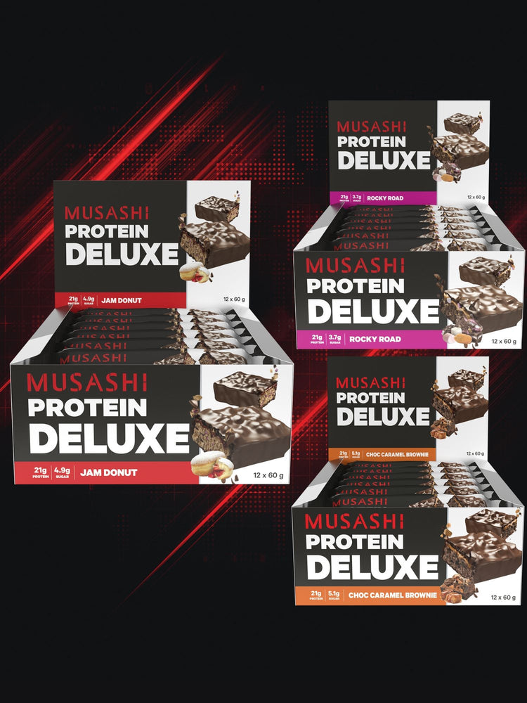 MUSASHI DELUXE PROTEIN Bar 60G (Box of 12 Bars) Musashi