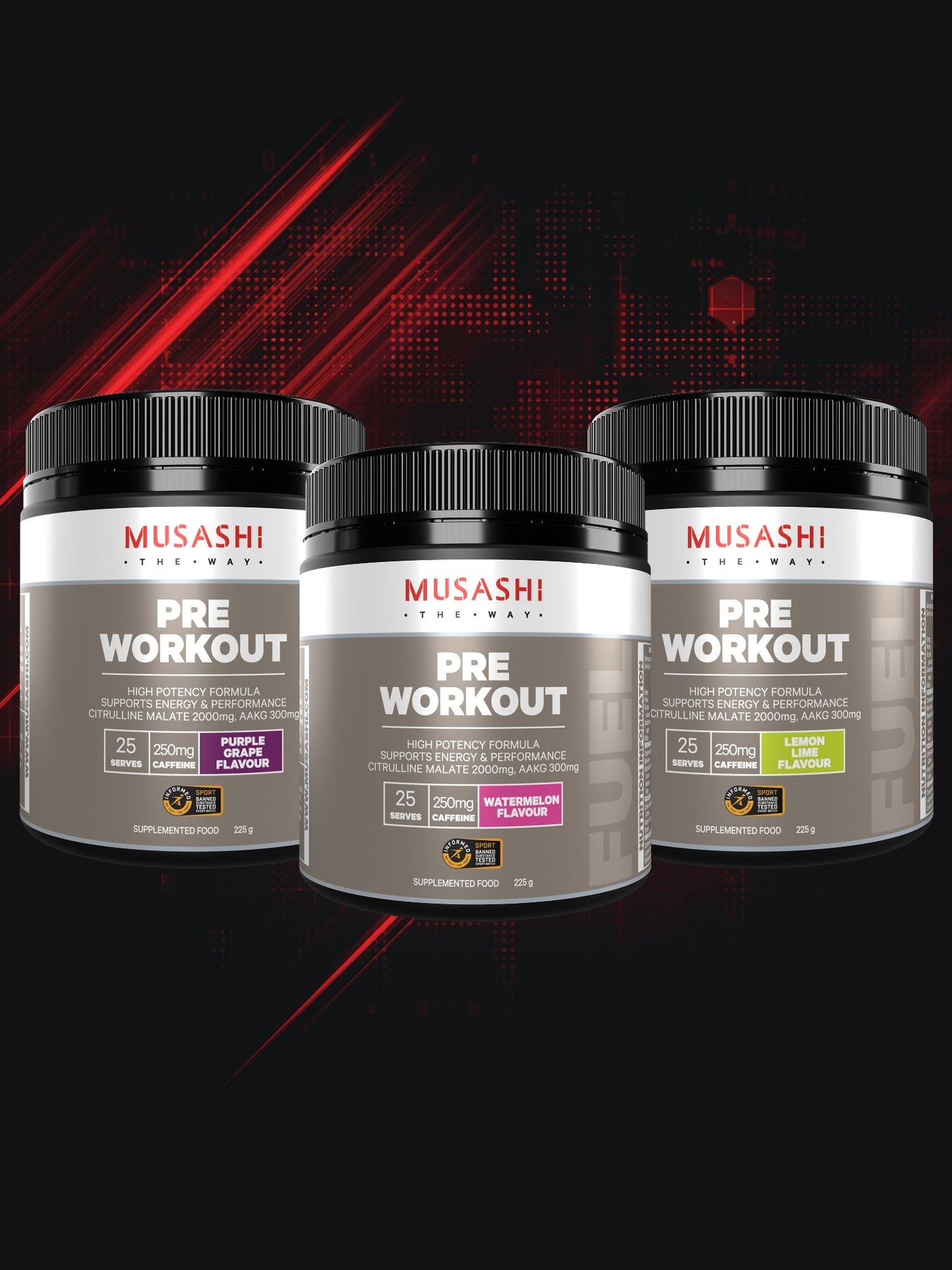 Pre Workout Value Bundle Pack Musashi