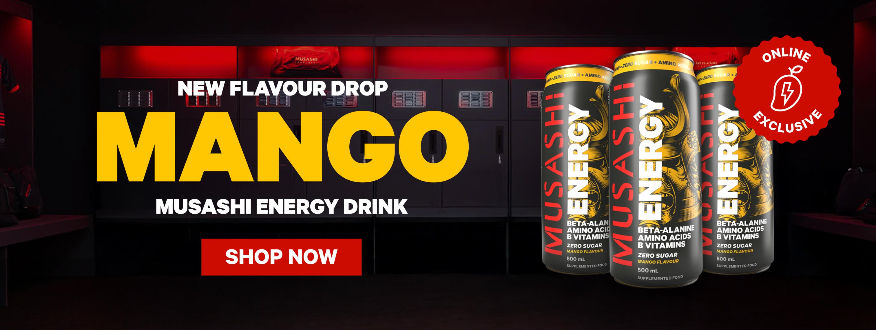 Musashi Energy Drink - Mango Flavour