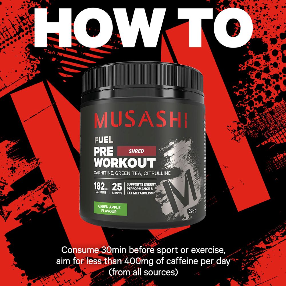 Musashi Pre Workout Shred How to