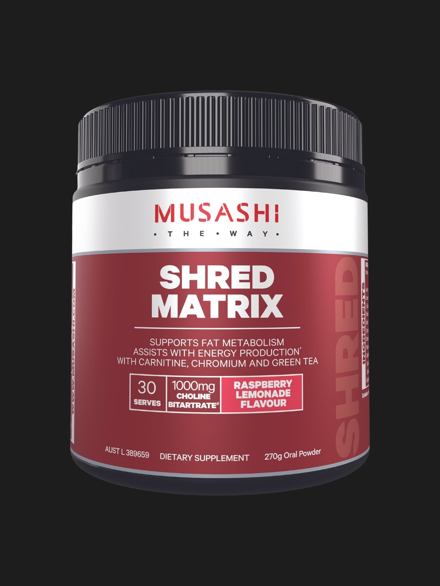 Musashi-Shred-Matrix-Raspberry-Lemonade-270g