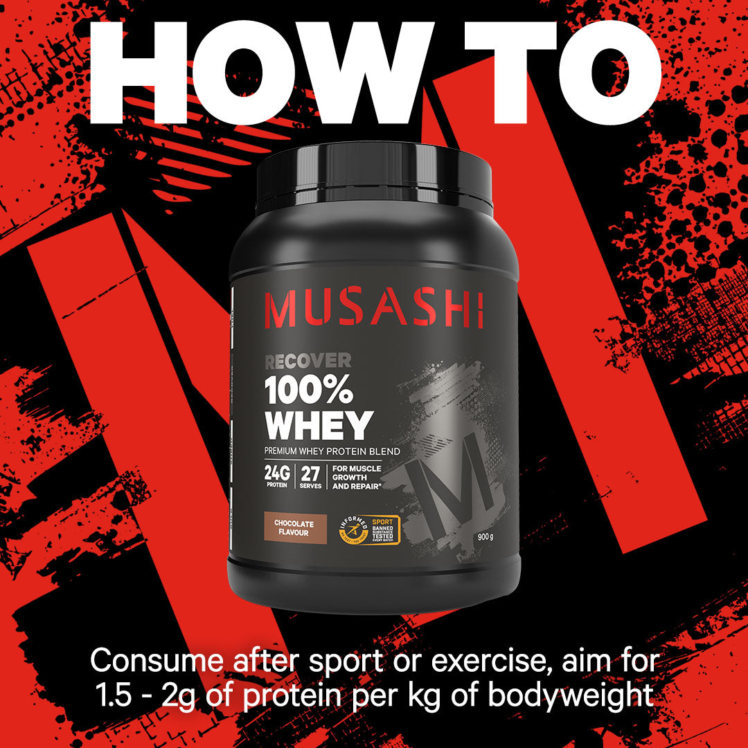 Musashi 100% Whey Protein Powder How to