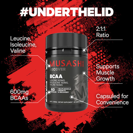 Musashi BCAA Under the Lid