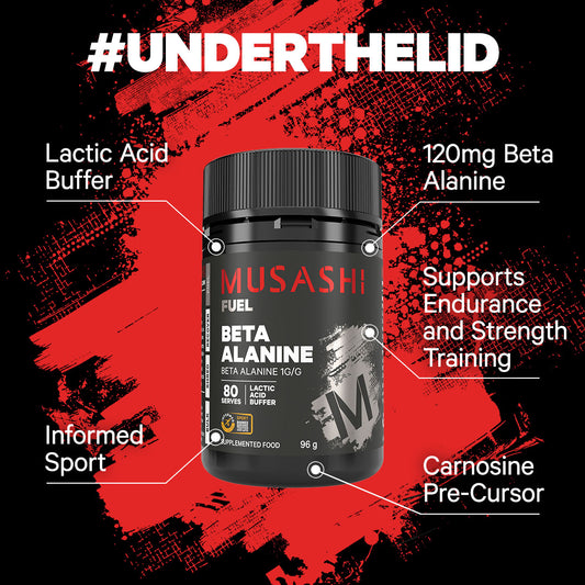 Musashi Beta Alanine Under the Lid
