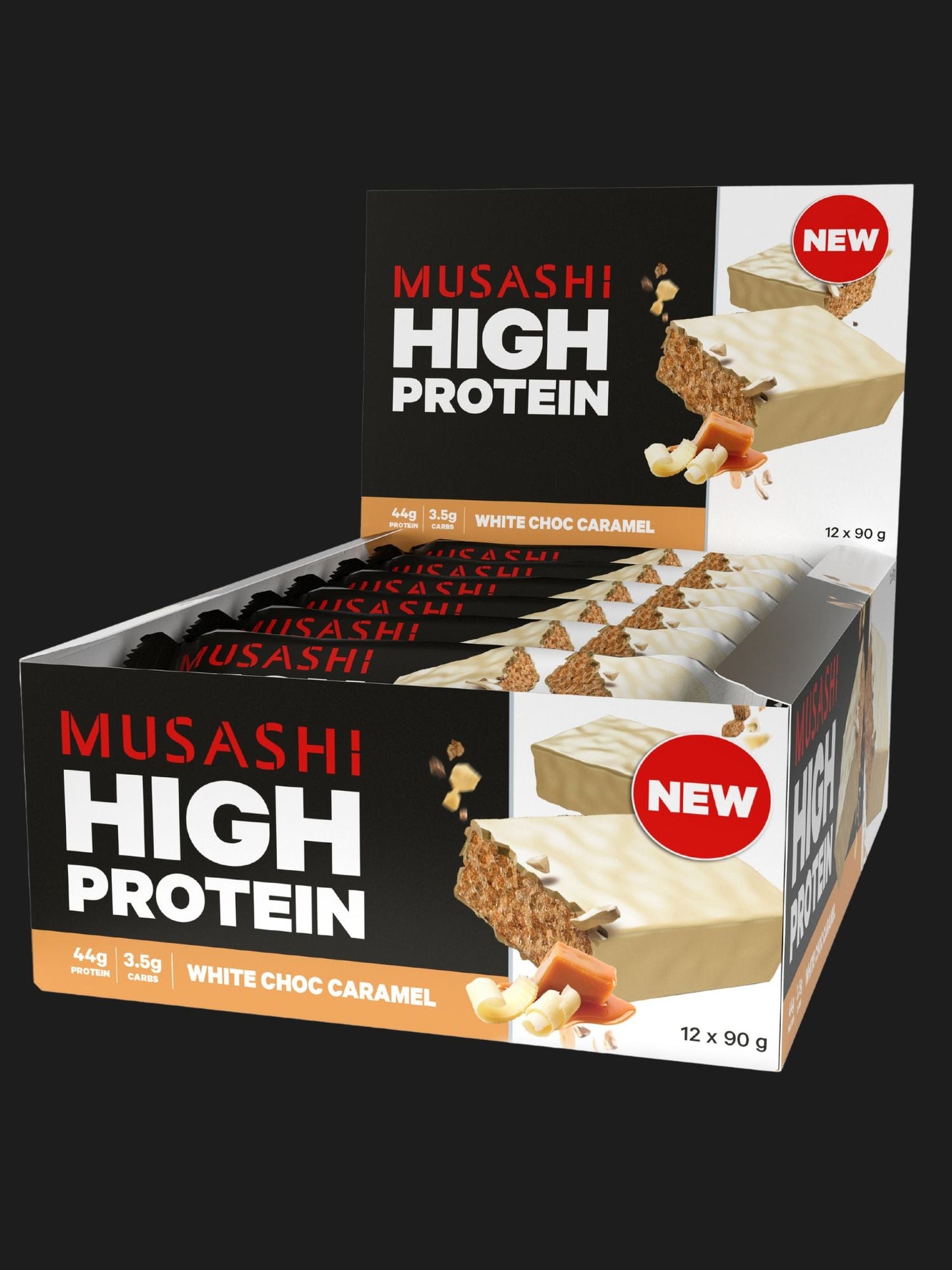 Musashi High Protein Bar 90g Box Of 12 Bars Musashi