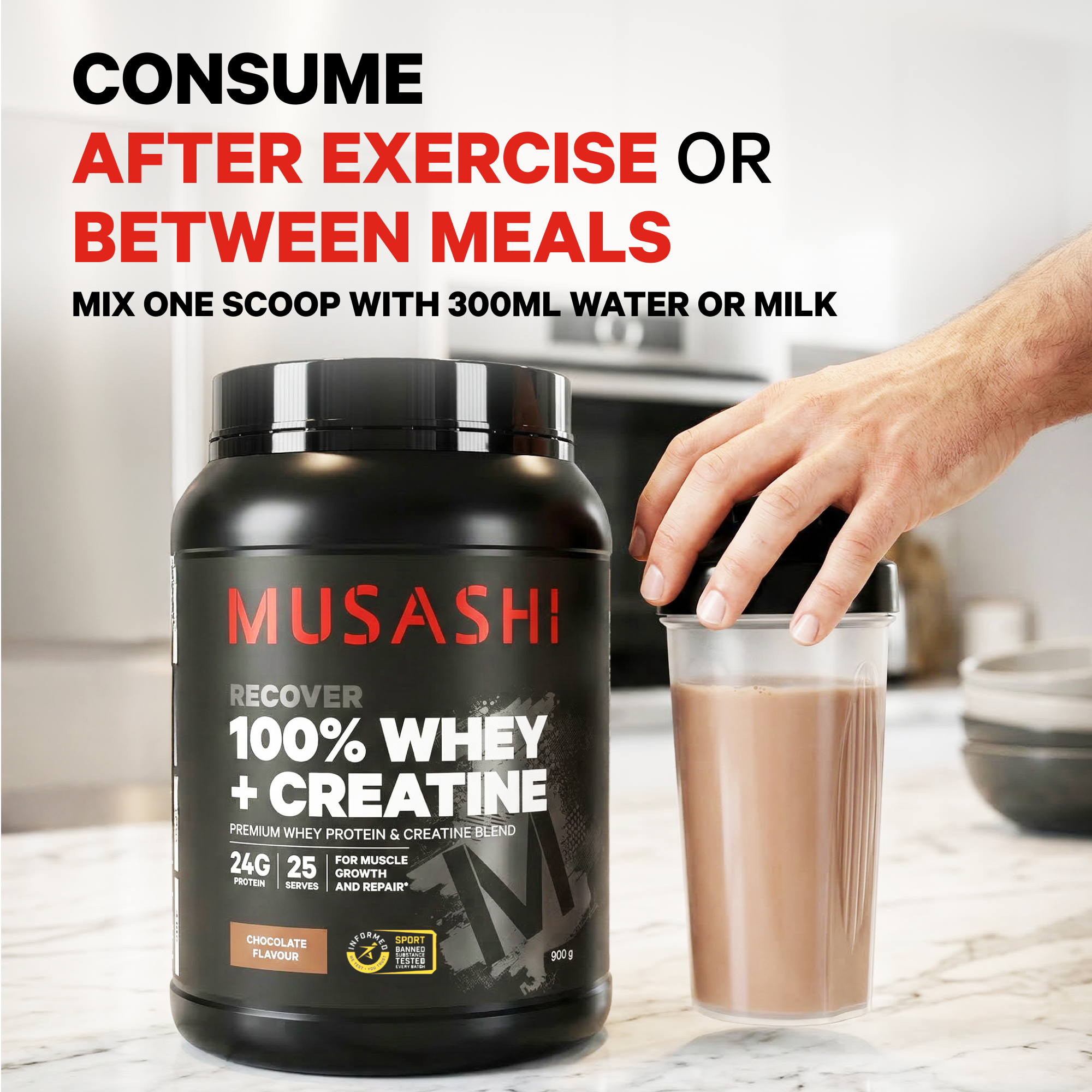 Musashi 100% Whey+ Creatine