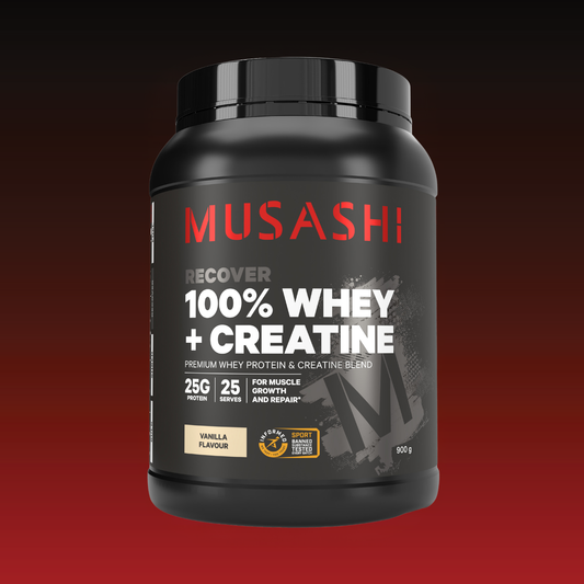 Musashi 900G / Vanilla 100% Whey+ Creatine