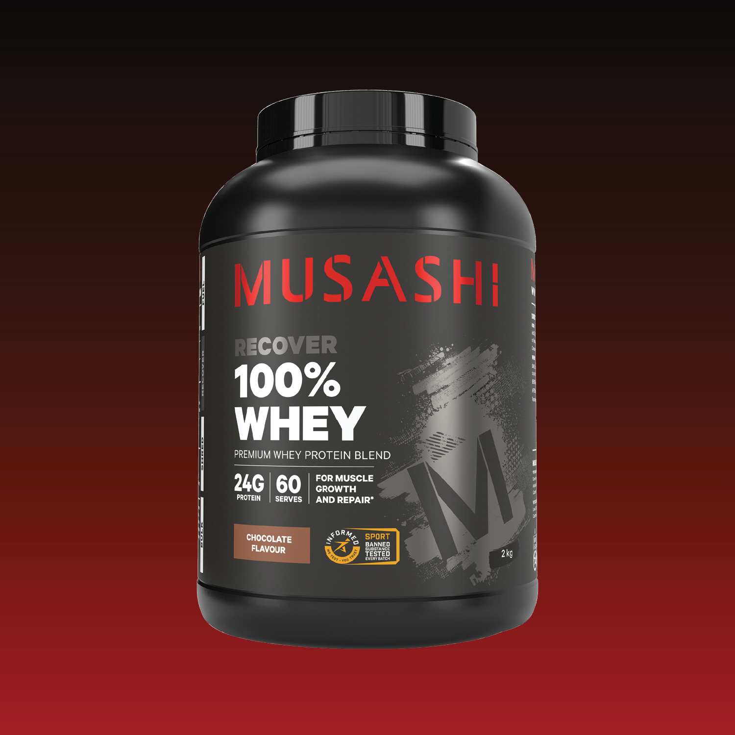 Musashi Protein Powder 2KG / Chocolate 100% Whey Protein Powder