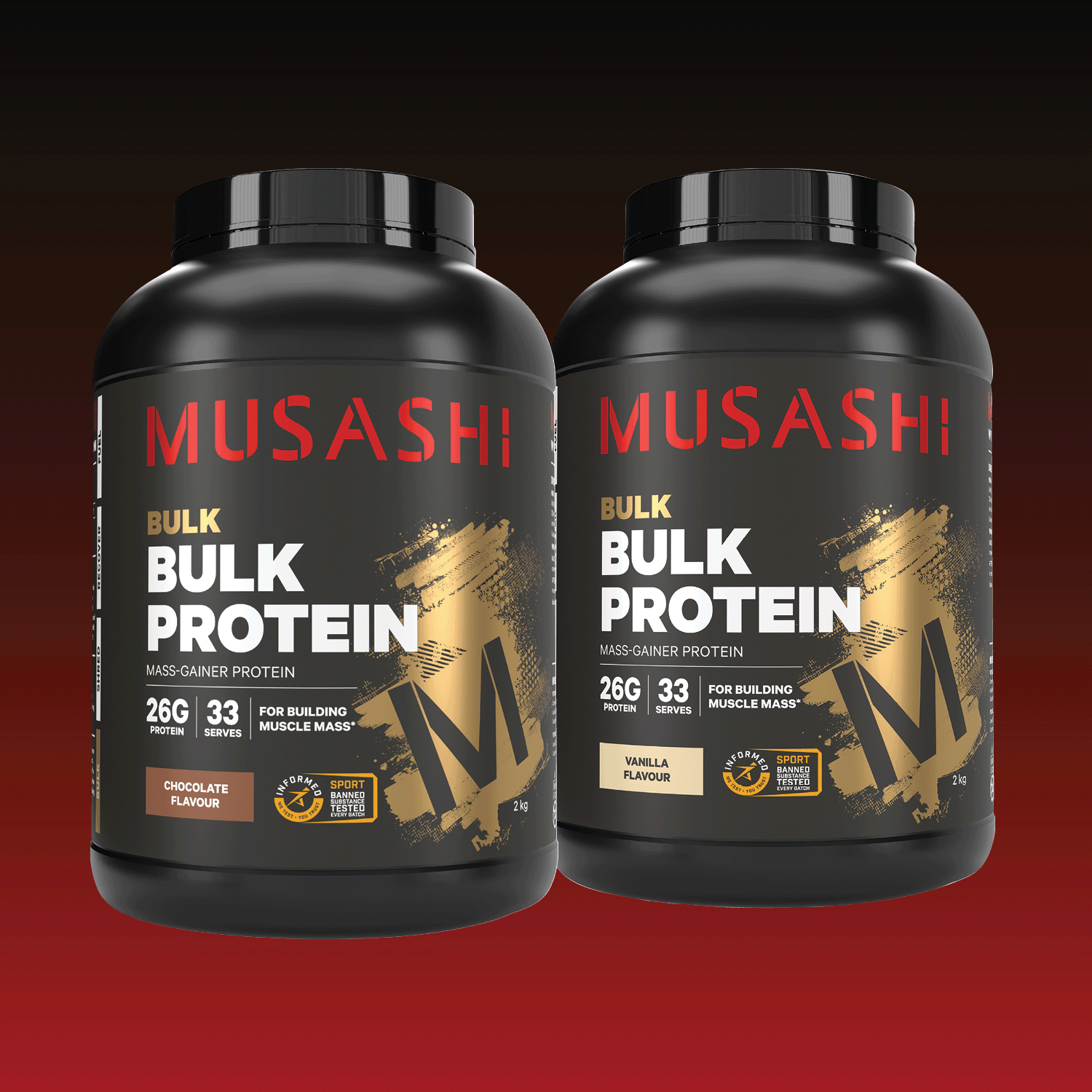 Musashi Bundle 4kg Value Bundle – Bulk Protein Powder
