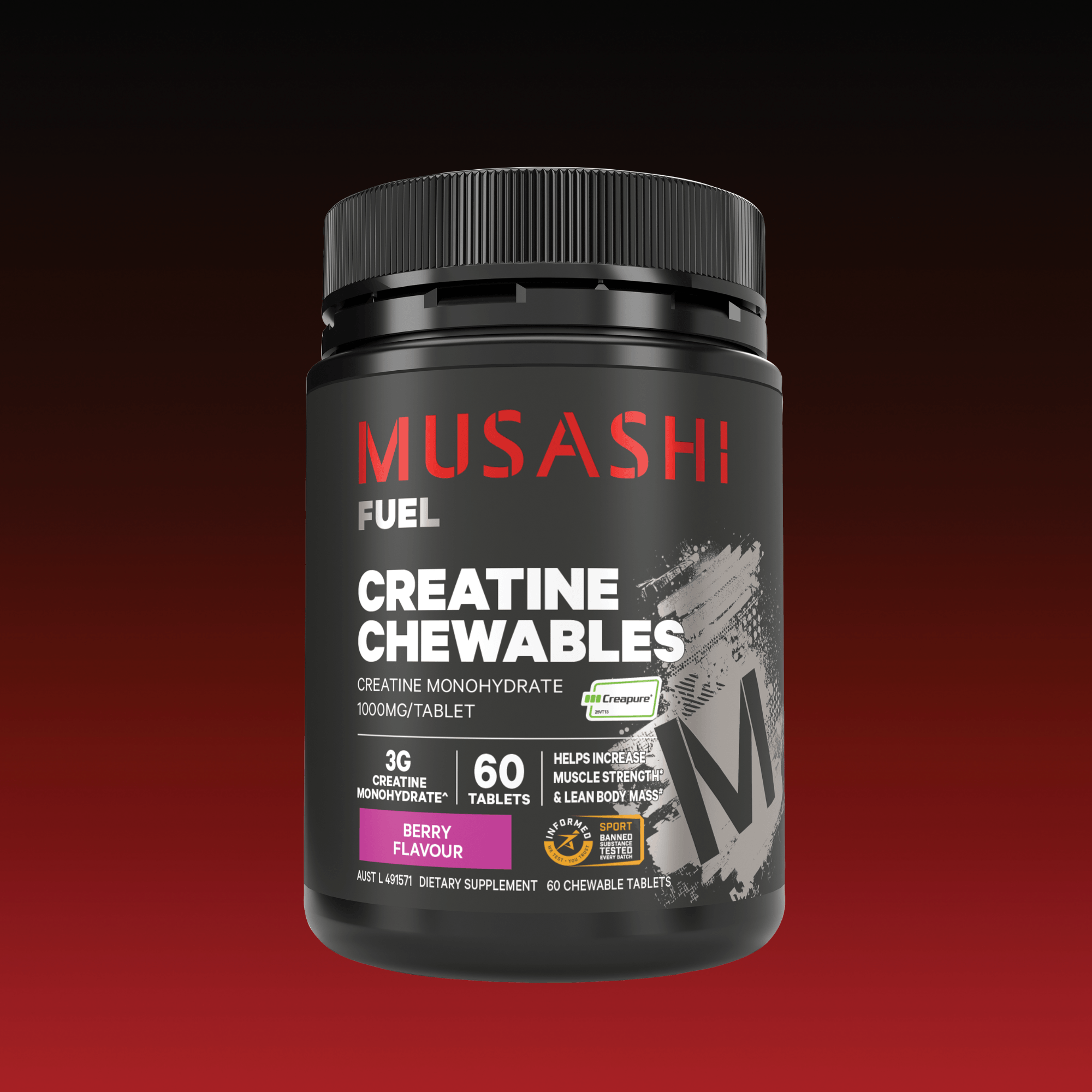 Musashi Supplements Creatine Chewables