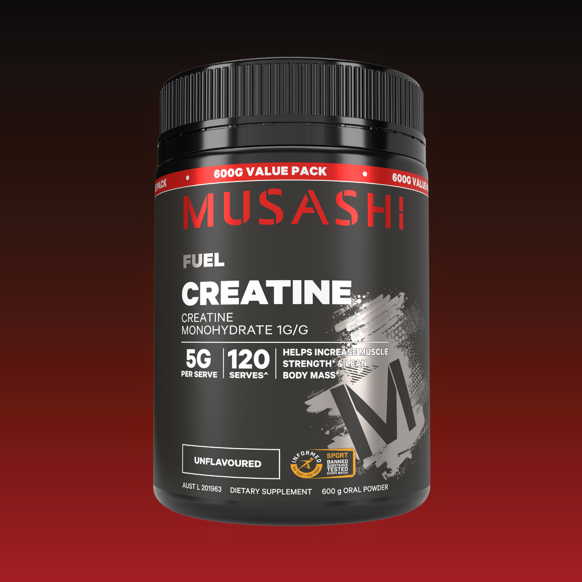 Creatine Monohydrate Powder Unflavoured or Flavoured – Musashi