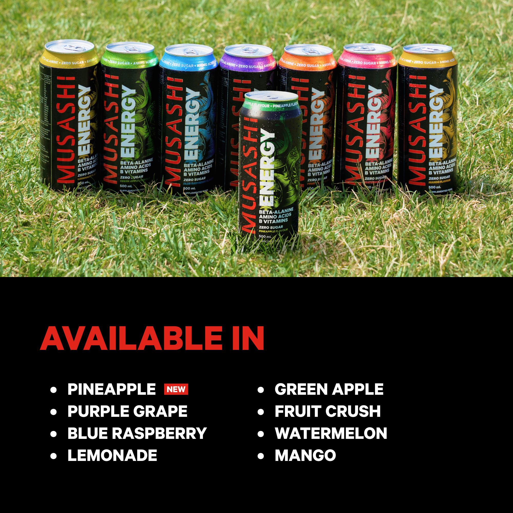 Musashi Energy Drink Energy Drink 500ml 12pack