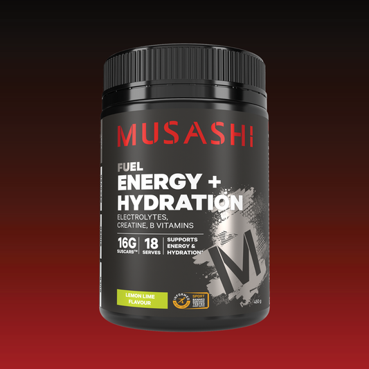 Musashi Supplements Lemon Lime Energy + Hydration Powder 450g