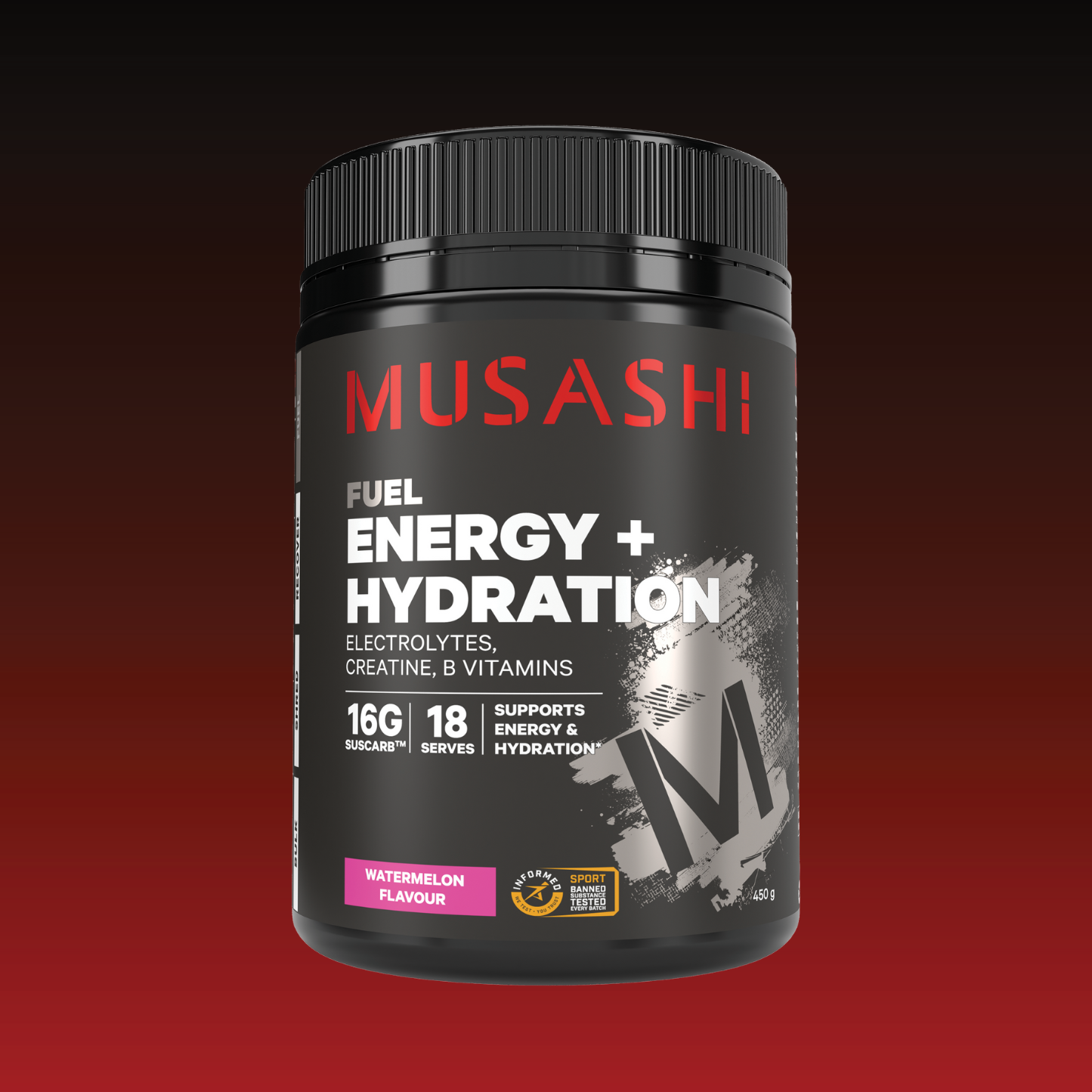 Musashi Supplements Watermelon Energy + Hydration Powder 450g