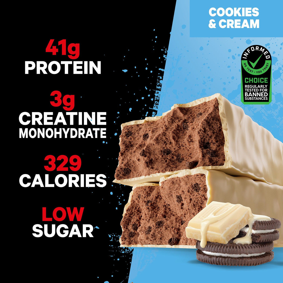 Musashi Protein Bar High Protein + Creatine Bar (Box of 12)