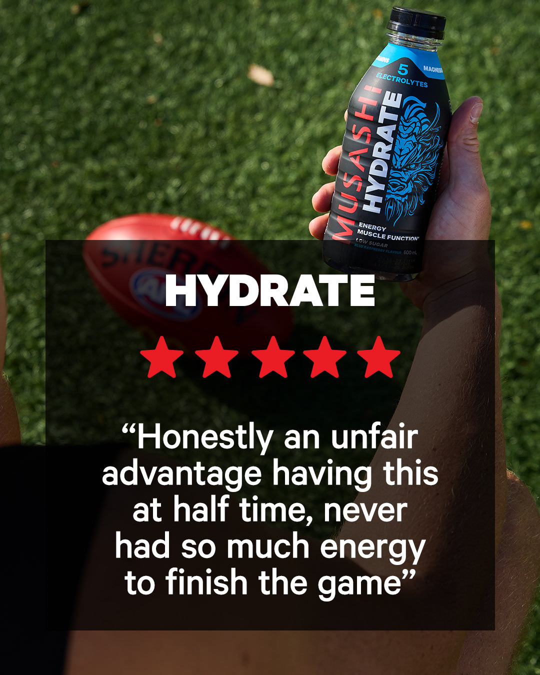 Musashi Energy Drink Hydrate Drink (600ml) - 6 Packs