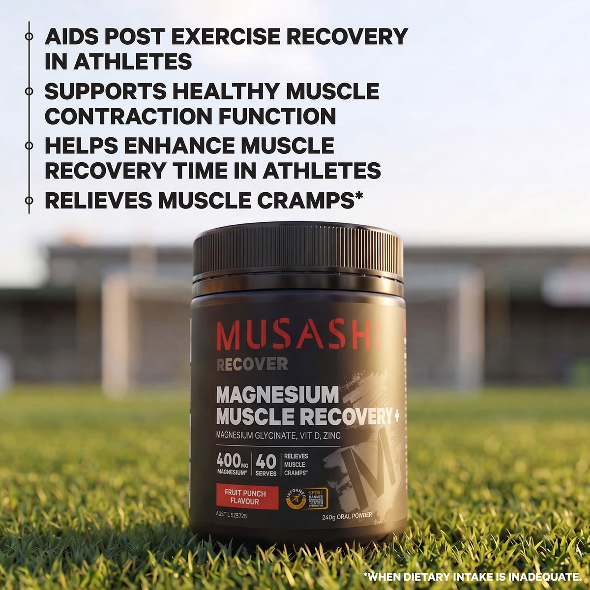 Musashi Magnesium Muscle Recovery+