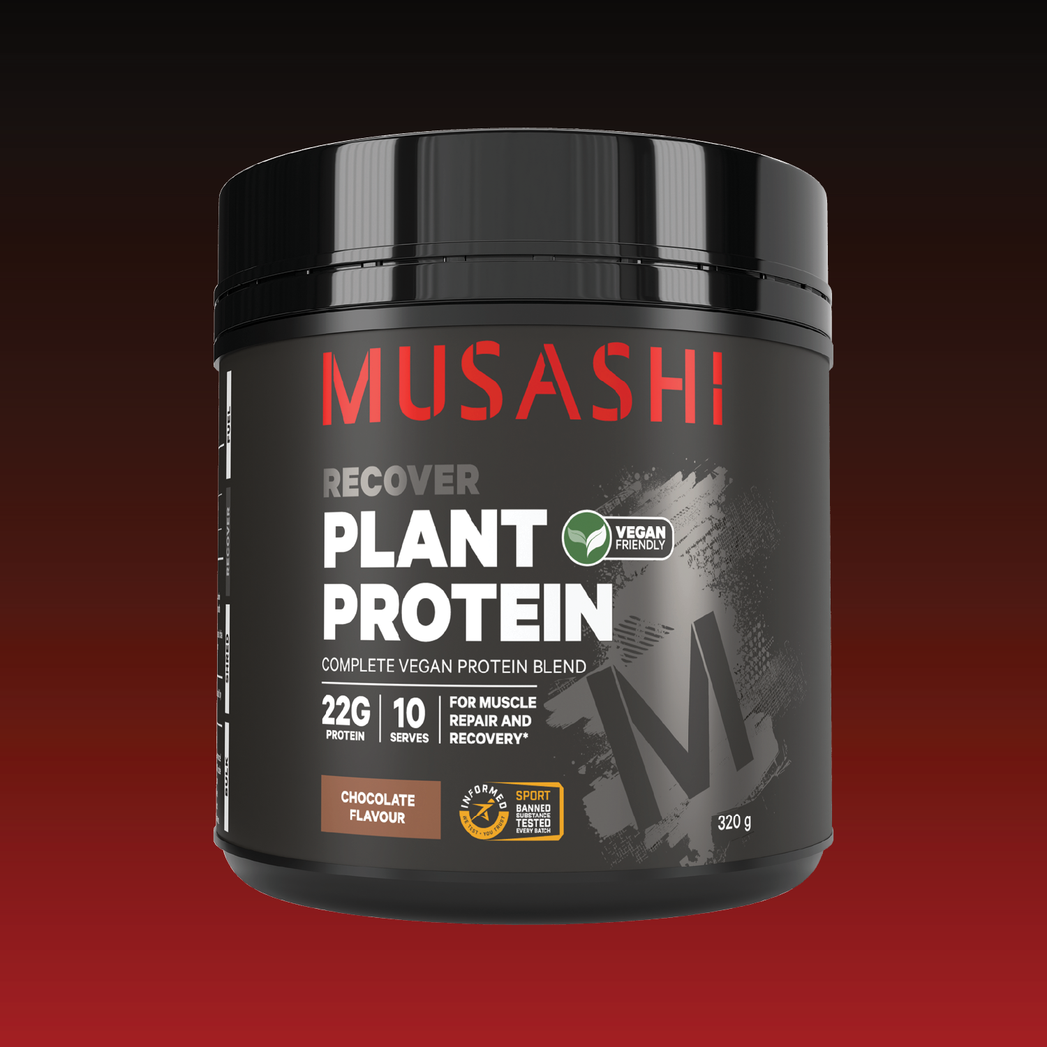 Musashi Protein Powder 320G / Chocolate Plant Protein Powder