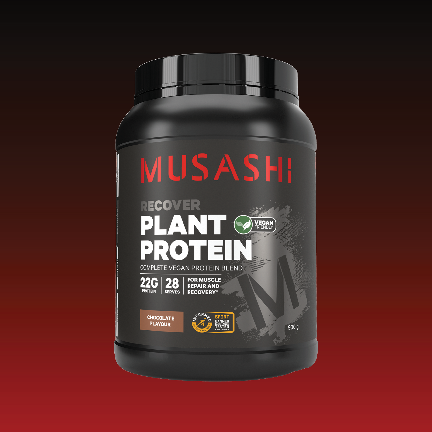 Musashi Protein Powder 900G / Chocolate Plant Protein Powder