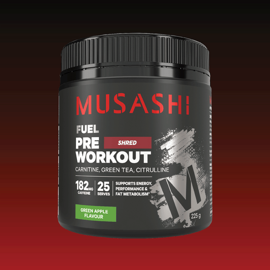Musashi Supplements Green Apple Pre Workout Shred 225g
