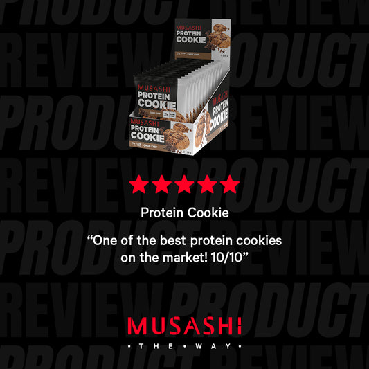 Musashi Protein Cookie Choc Chip Protein Cookie 58g (Box of 12 Cookies)