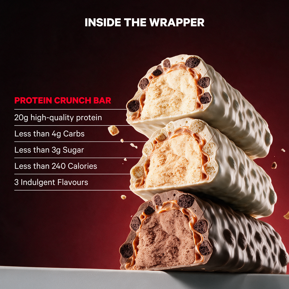 Musashi Protein Bar Protein Crunch Bar (Box of 12)